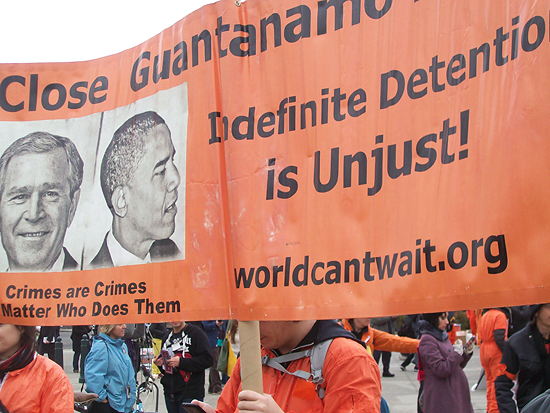 11-year anti-Gitmo rally in front of the U.S Supreme Court in Washington on Friday.