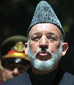 Afghan President Hamid Karzai